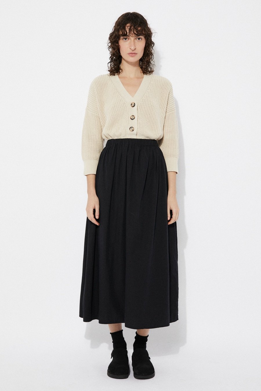 Fisher Cotton Poplin Skirt