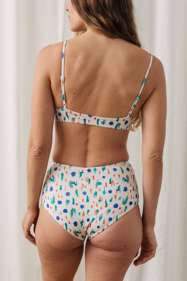 Sutton Bikini Bottom Abstract Print - IVALO.COM