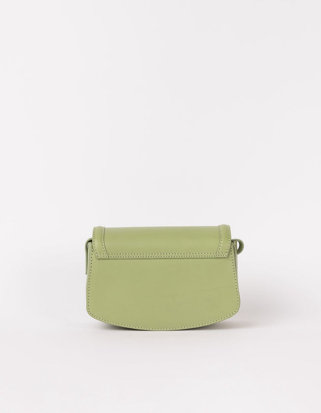 Kendalini Classic Leather Bag Tea Green