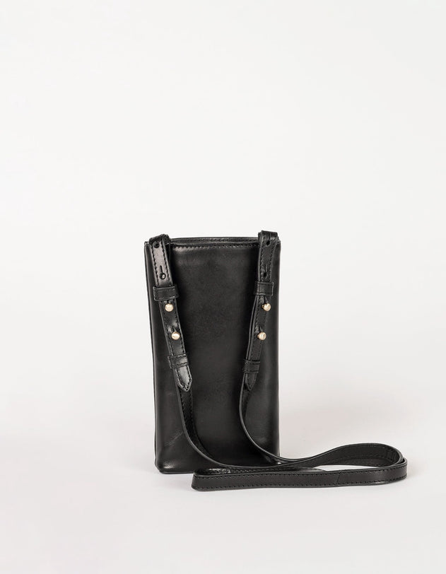 Charlie Phone Bag Classic Leather Black