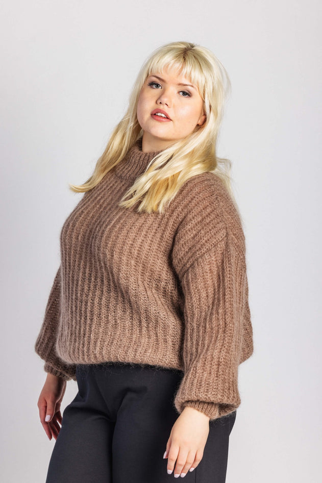 Robin Mohair Knit Smoky Taupe