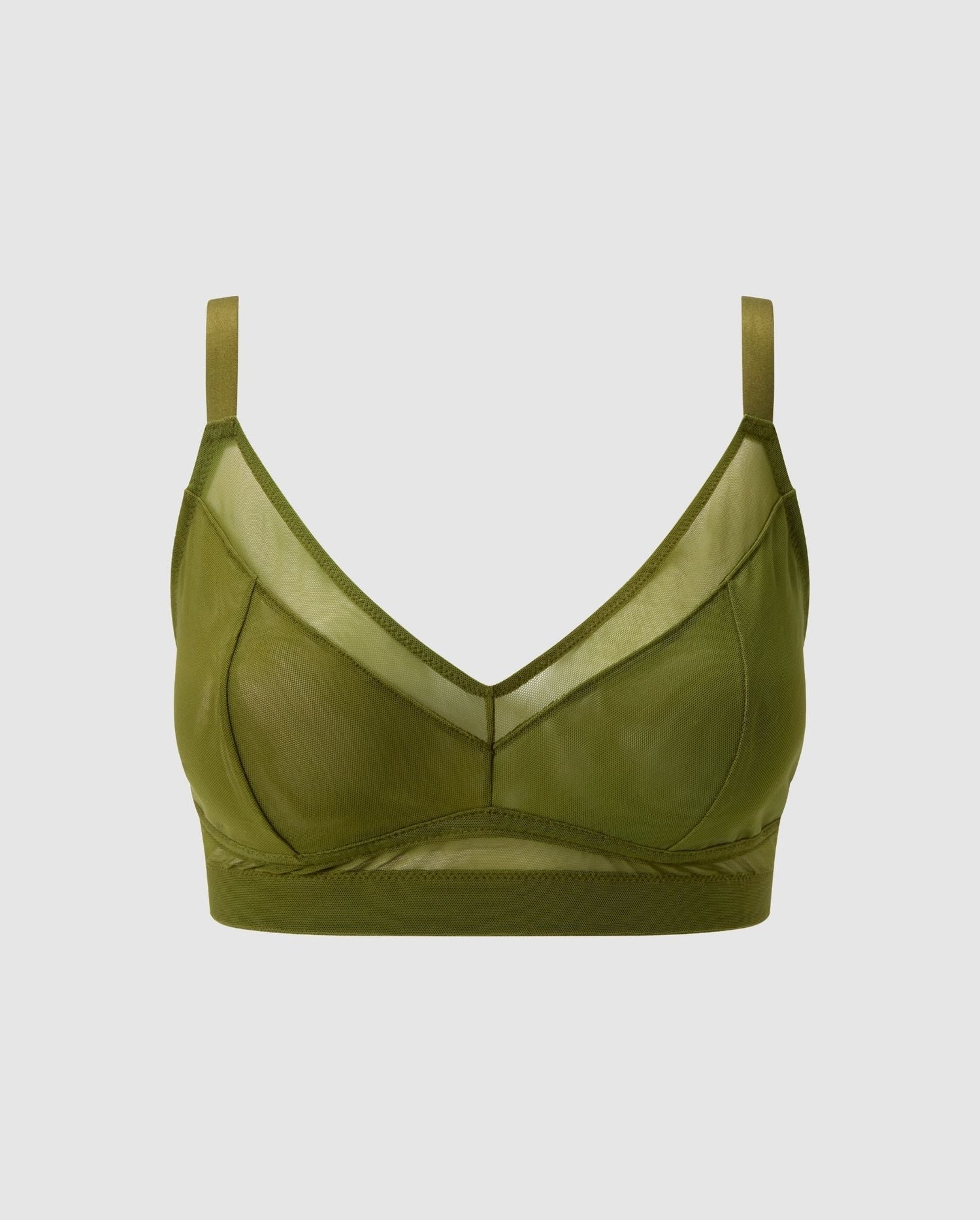 Mesh Support Bra Olive