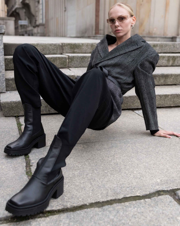 Squared Chelsea Boots Women’s Vegan Boots