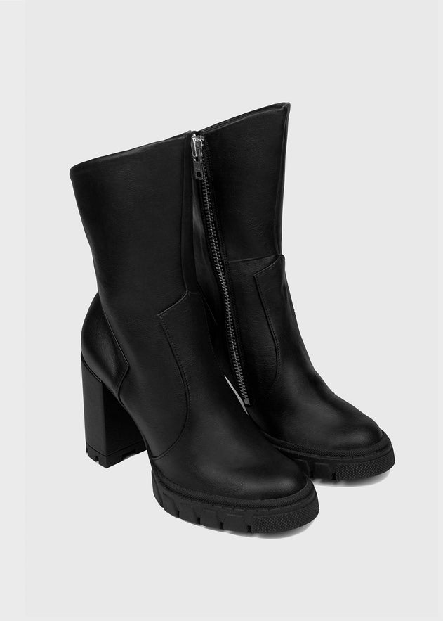 Ritual Ankle Boots Vegea Grape Leather Black