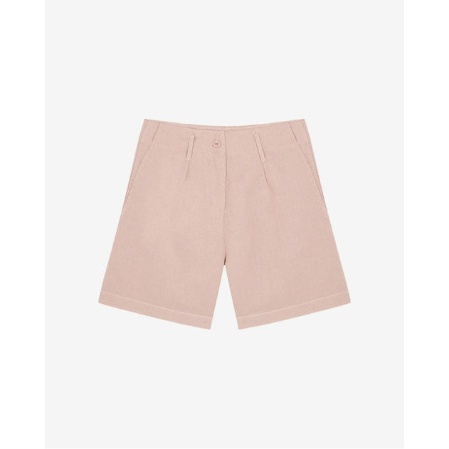 Cala Linen Blend Shorts Pink