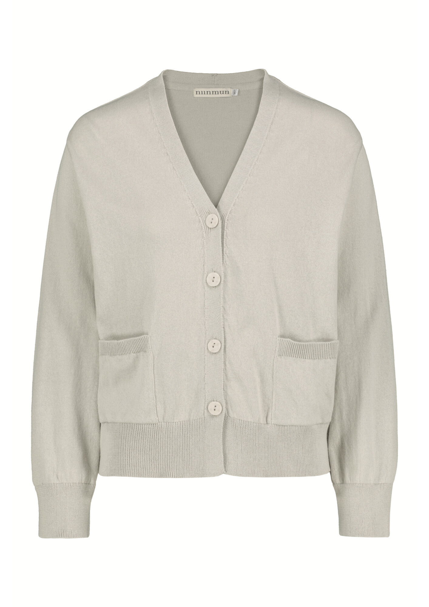Airisto Knitted Cotton Cardigan Driftwood