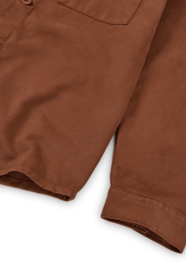 Helmut Unisex Organic Cotton Worker Overshirt Terracotta