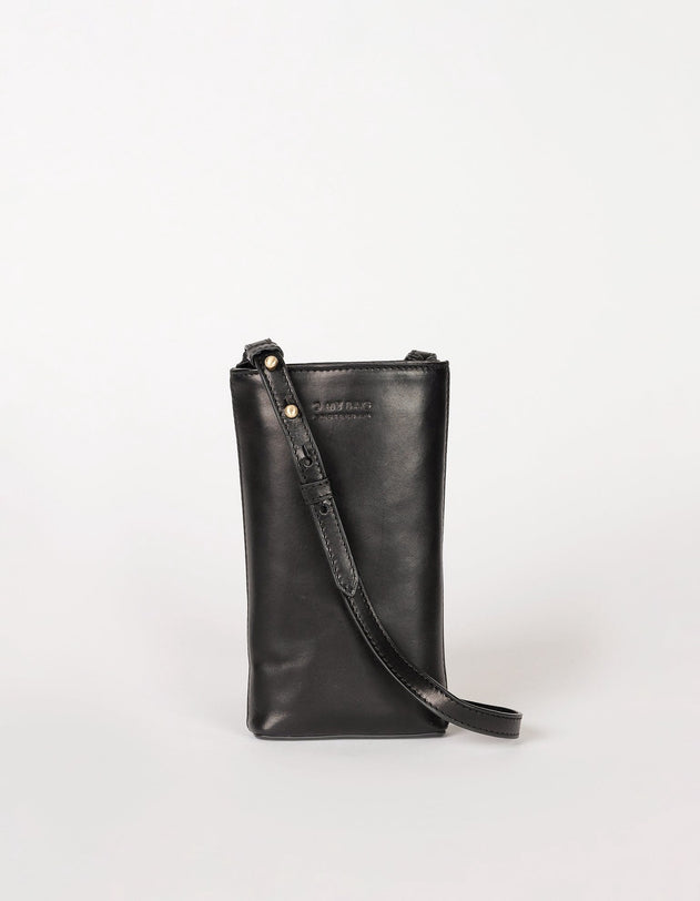 Charlie Phone Bag Classic Leather Black
