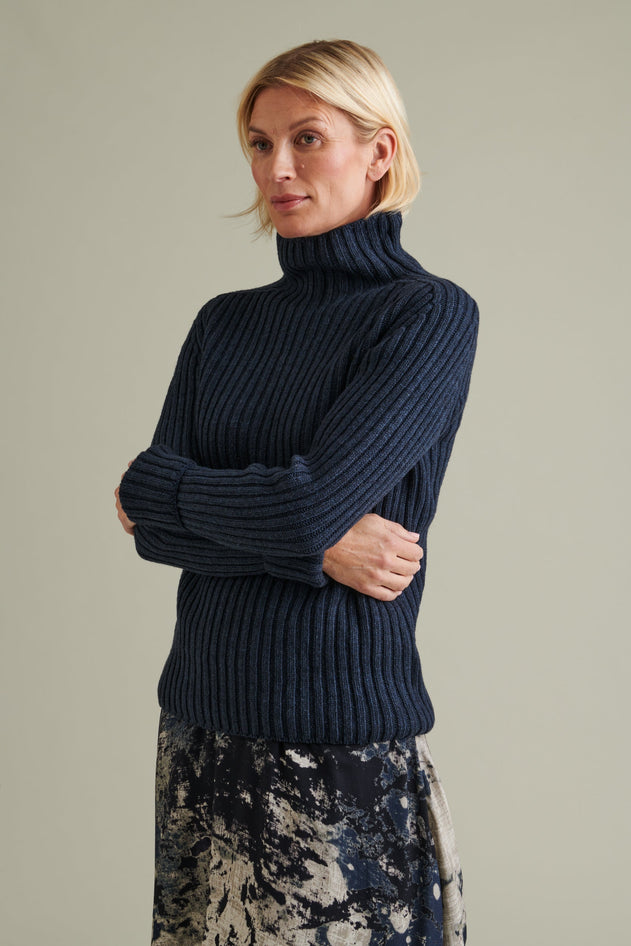 Utö Merino Sweater Archipelago Sea Blue