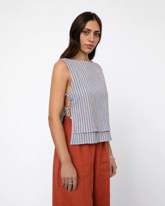 Tie Top Multi Stripe