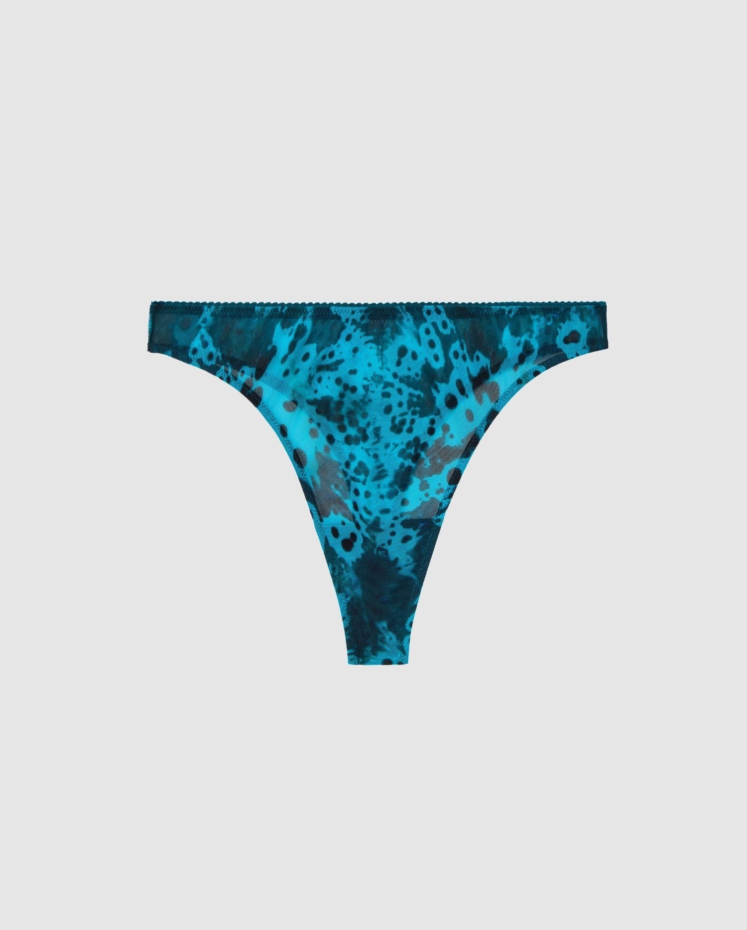 Mesh Thong Deep Teal Orchid