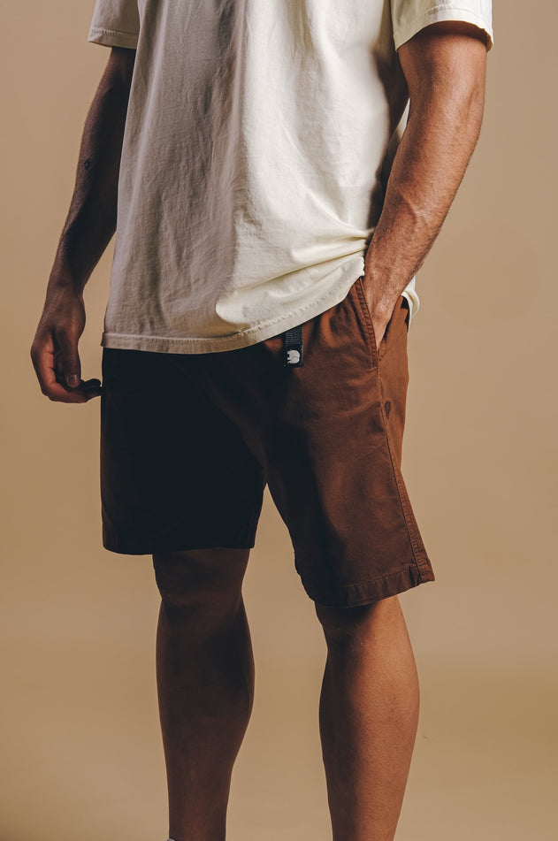 Ecodye Cotton Climber Shorts Caramel Brown