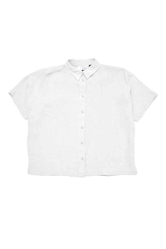 Women's Short Sleeve Linen Shirt
