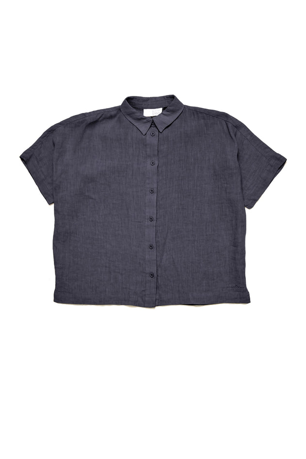 Women's Short Sleeve Linen Shirt