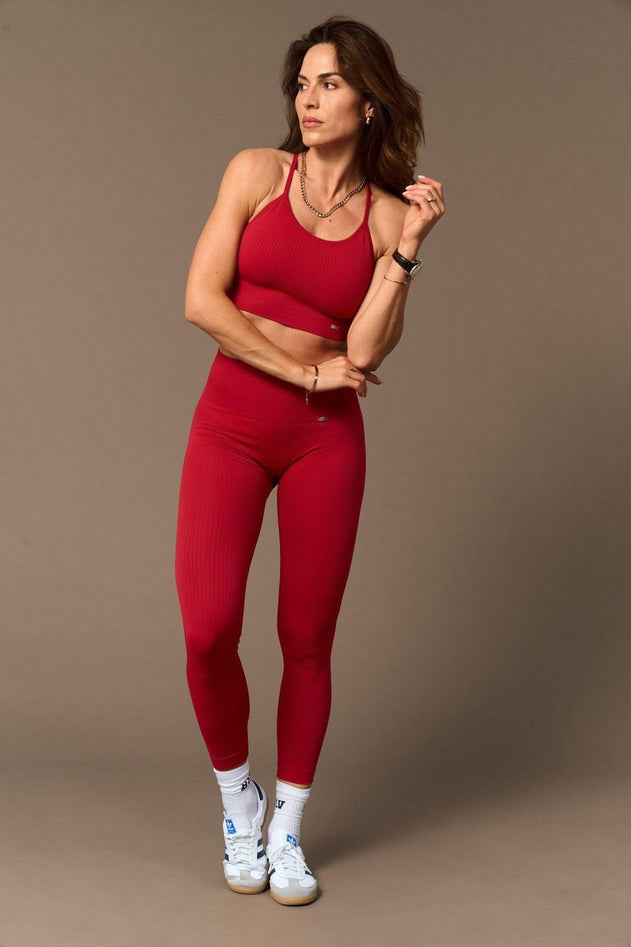 Vinyasa Sports Bra Red