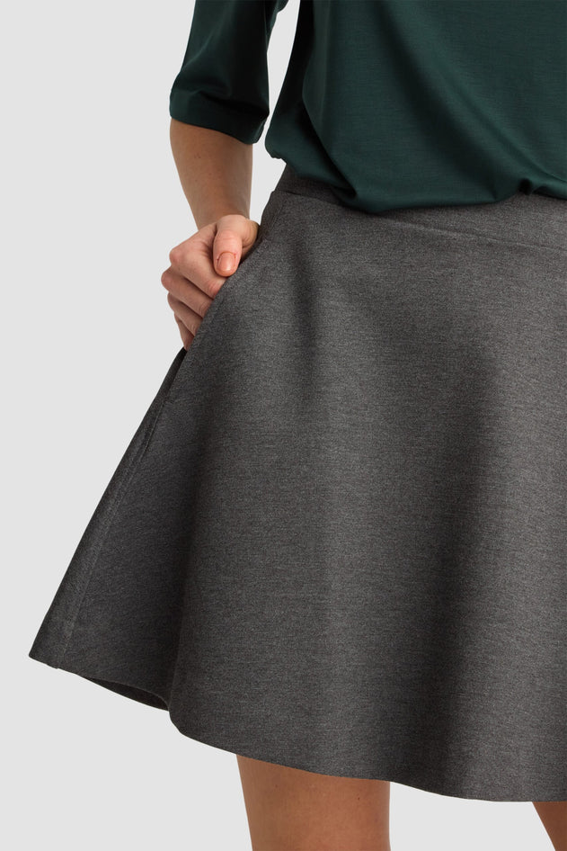 Elvie Skirt Graphite Melange