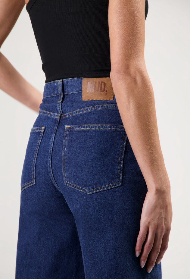 Sara High Loose Jeans Stone Indigo