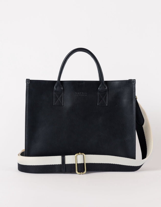 Jackie Classic Leather Bag Black