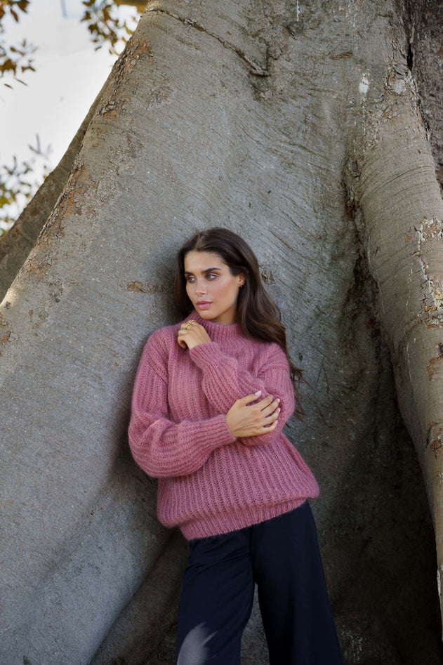 Robin Mohair Knit Powder Pink