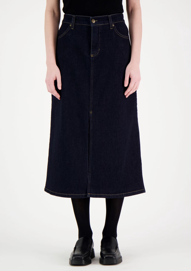 Elle Denim Skirt Dark Blue