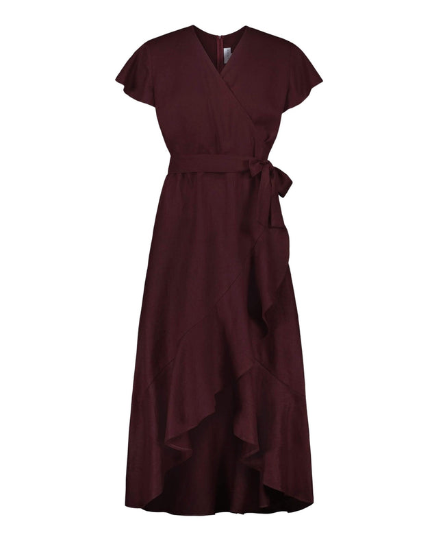 Annika Dress Merlot Red
