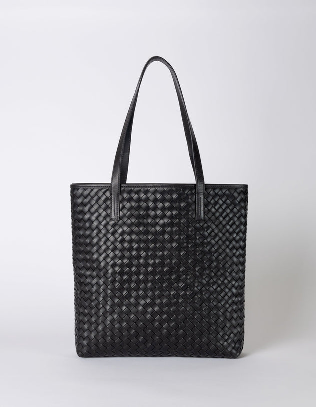 Georgia Black Woven Classic Leather