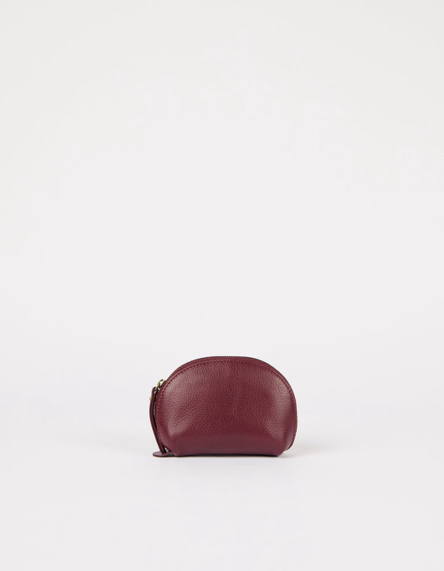 Make up Case Small Soft Grain Dark Cherry