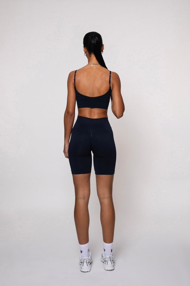 Bliss Push-Up Biker Shorts Navy