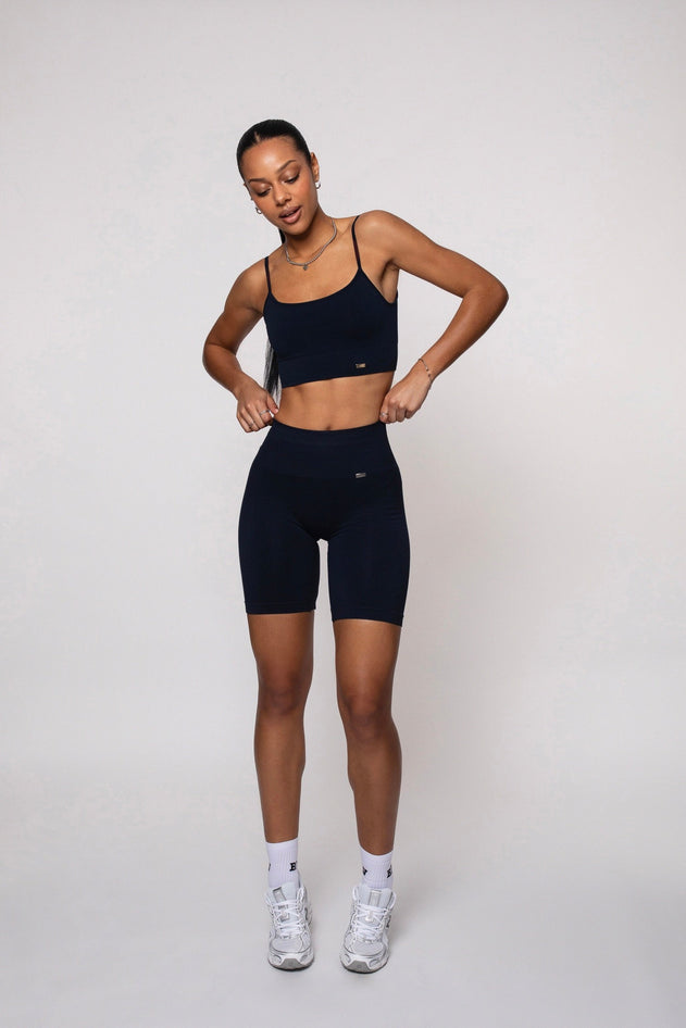 Bliss Push-Up Biker Shorts Navy