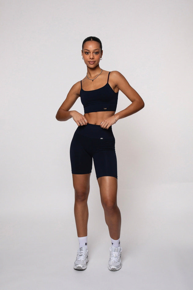 Bliss Push-Up Biker Shorts Navy