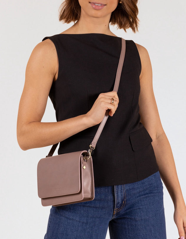 Audrey Mini Bag Classic Leather Pale Mauve