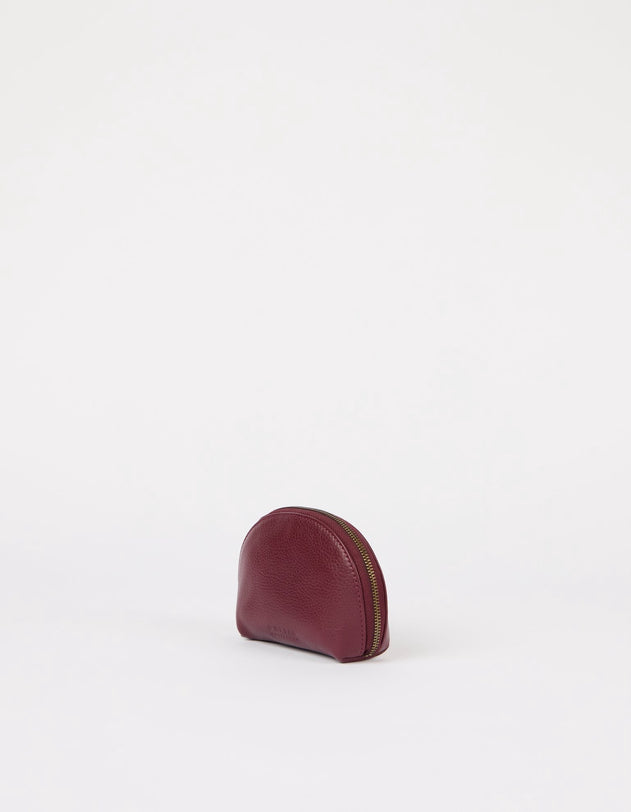 Make up Case Small Soft Grain Dark Cherry