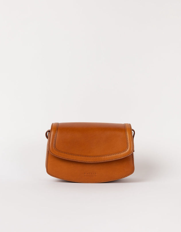 Kendalini Classic Leather Bag Cognac