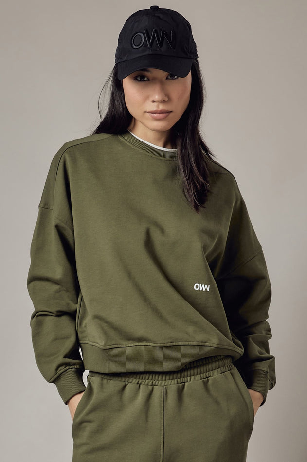 Women's Loose Fit Crewneck Sweatshirt