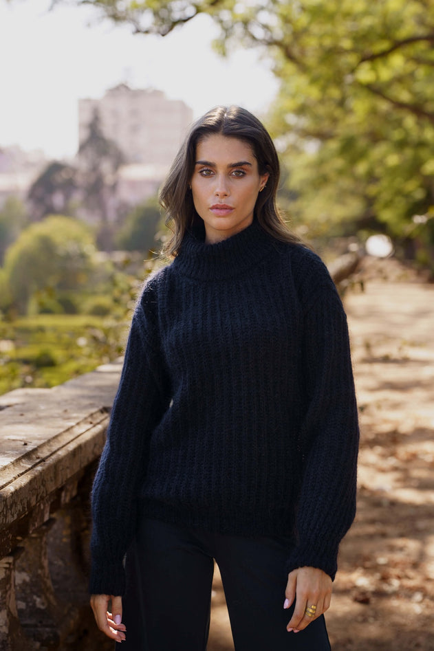 Robin Mohair Knit Black