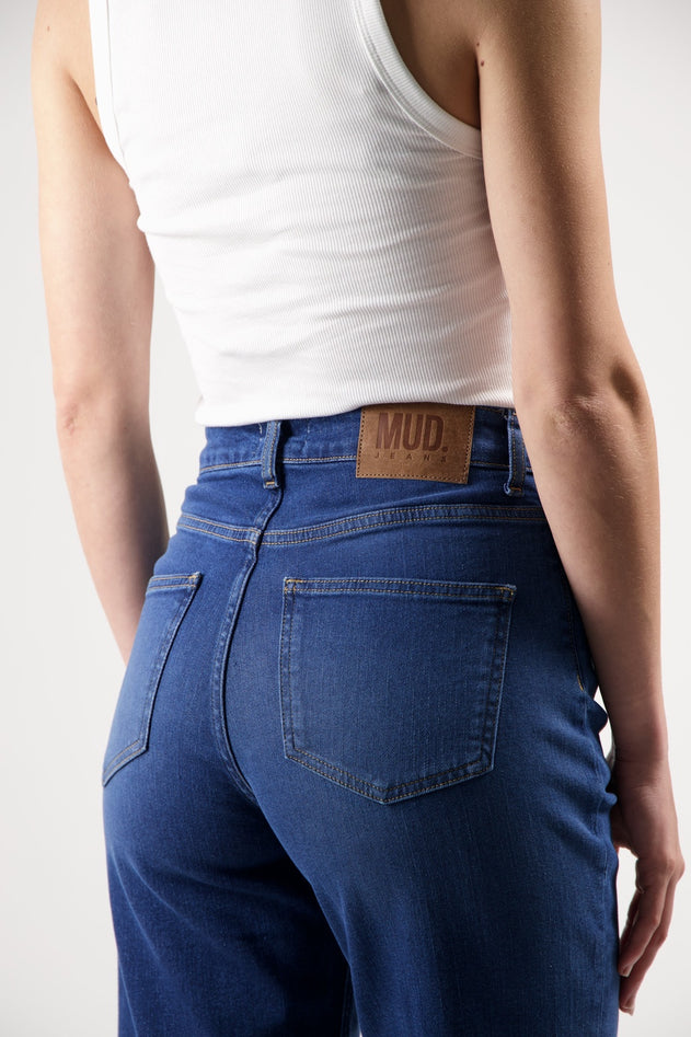 Mams High Tapered Jeans Stone Indigo