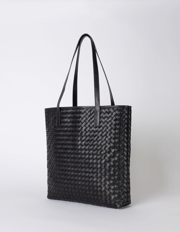 Georgia Black Woven Classic Leather