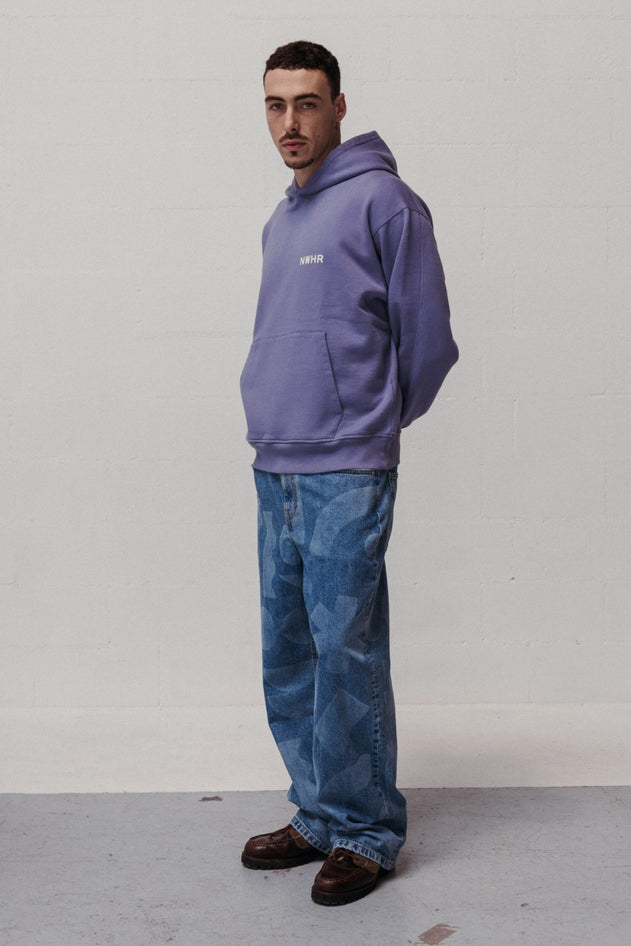Laser Denim Pants Blue