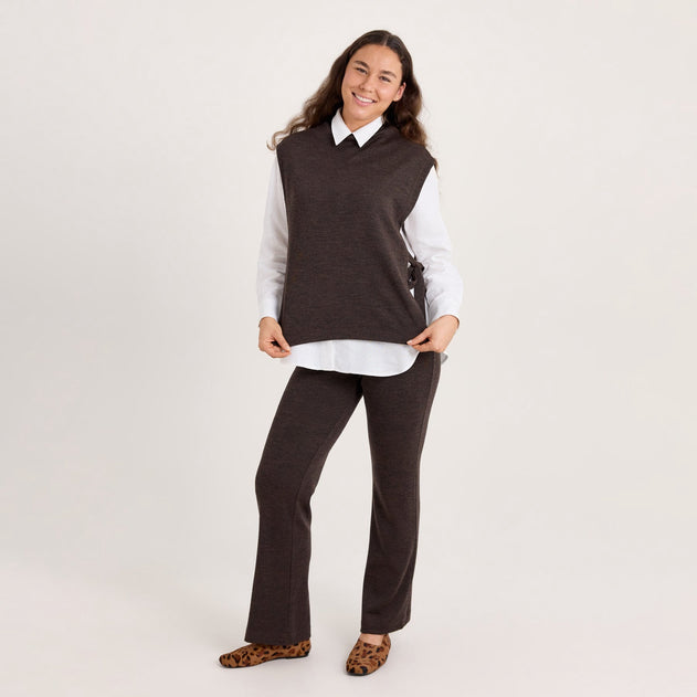 Straight Leg Merino Knit Trousers