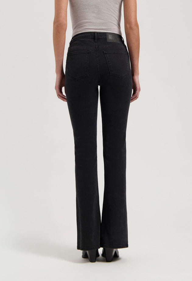 Isy High Flared Jeans Stone Black