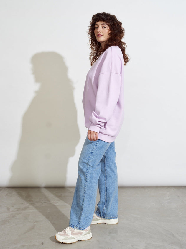 Superpower Oversize Sweatshirt Orchid