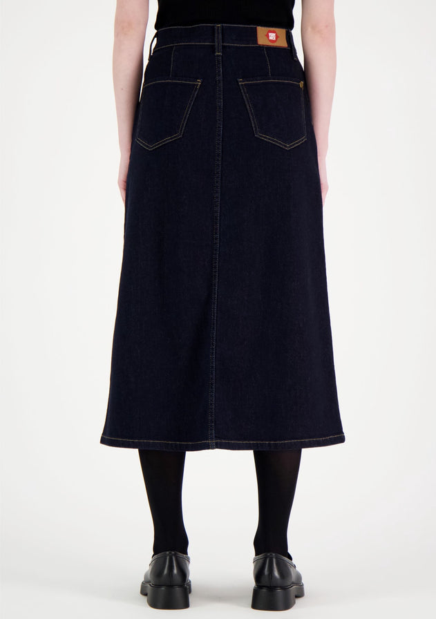 Elle Denim Skirt Dark Blue