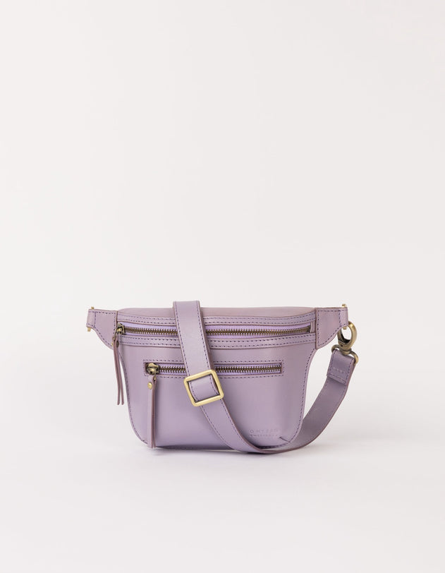 Beck's Bum Bag Classic Leather Lavender