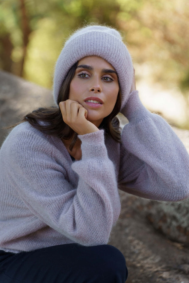 Pippa Mohair Beanie Harbor Mist