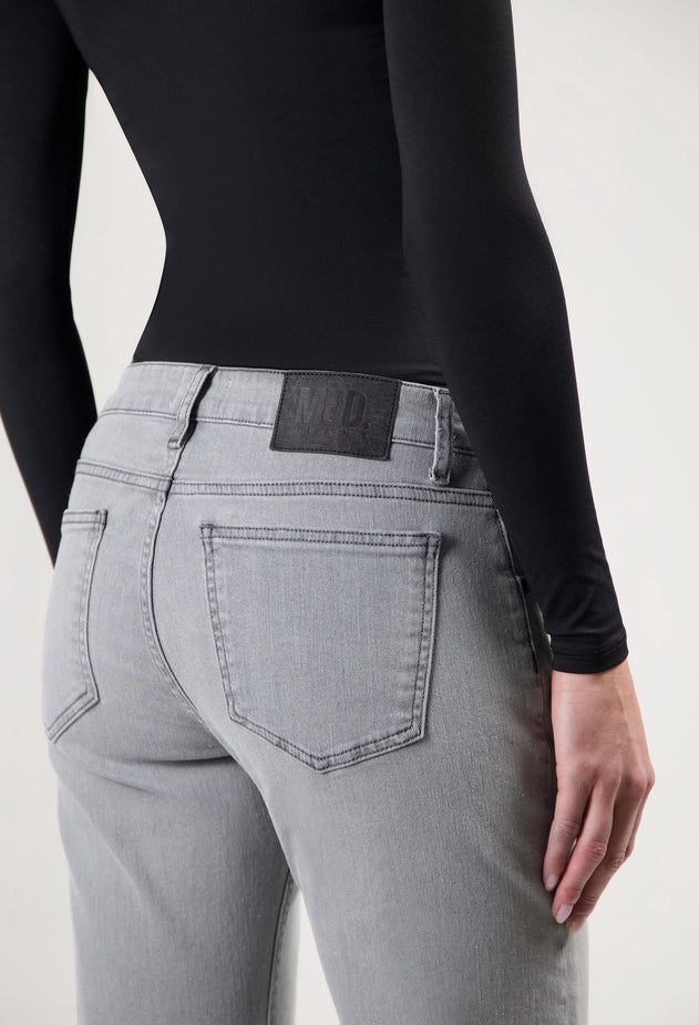 Bryce Mid Straight Jeans Light Grey