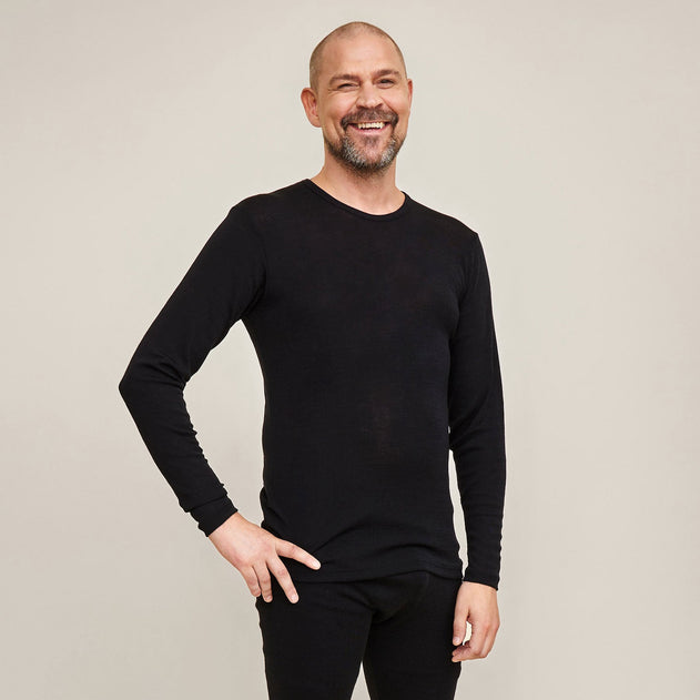 Men's Classic Long Sleeve Shirt Merino Silk