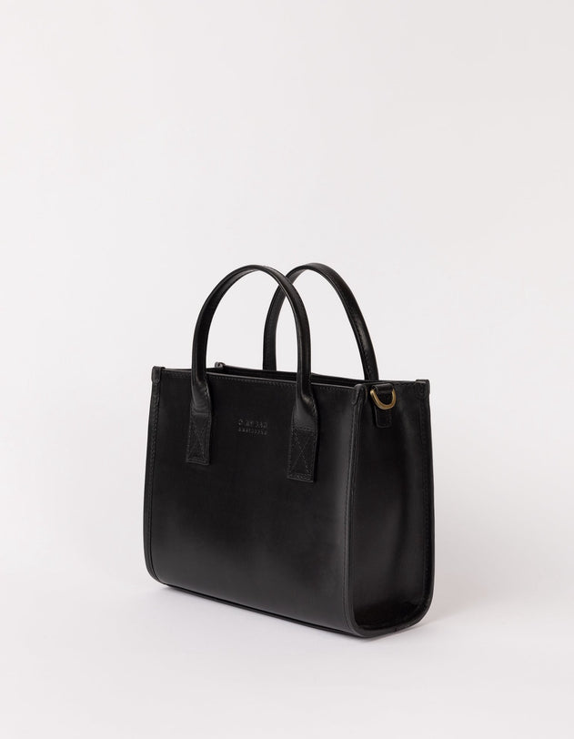 Jackie Midi Bag Leather Strap Classic Leather Black