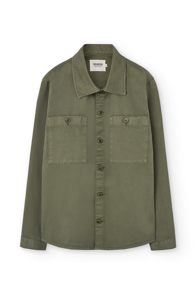 Helmut Unisex Organic Cotton Worker Overshirt Green