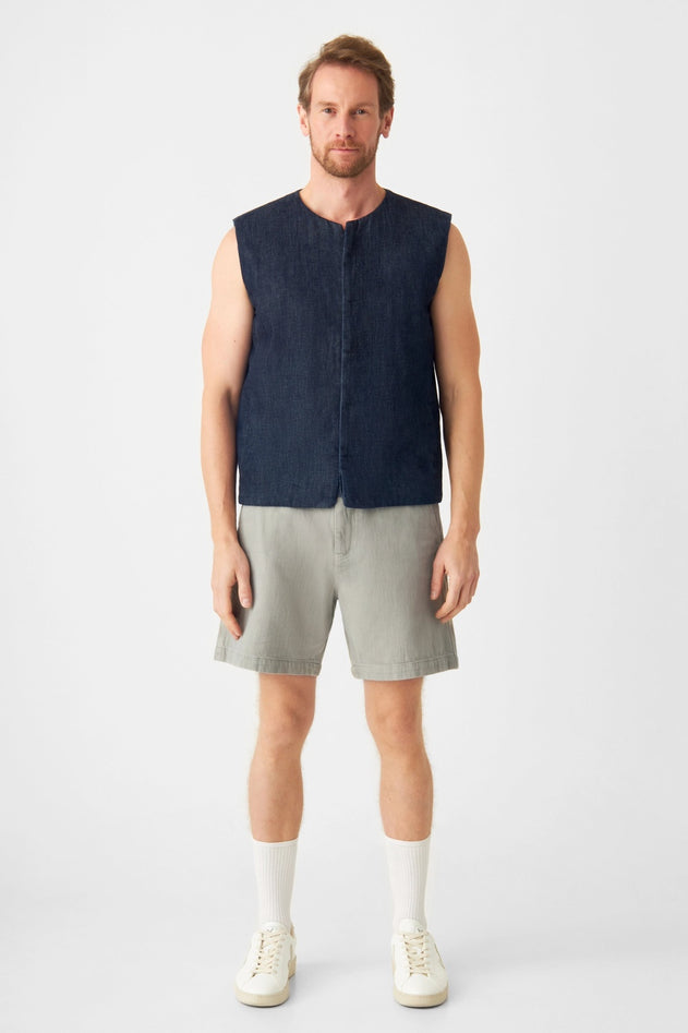 Shorty Lightweight Hemp Blend Shorts Rock Olive