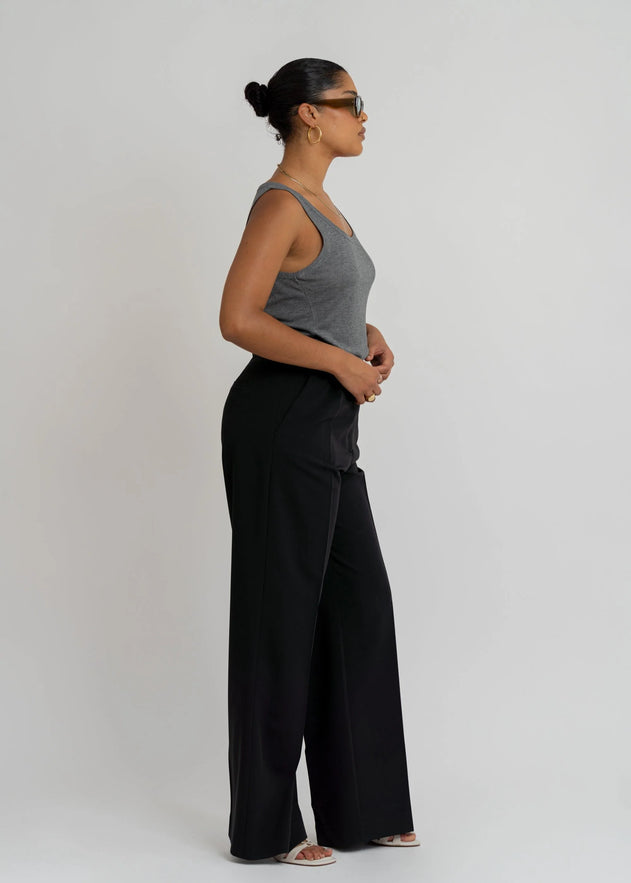 Jagger Getailleerde Broek Zwart